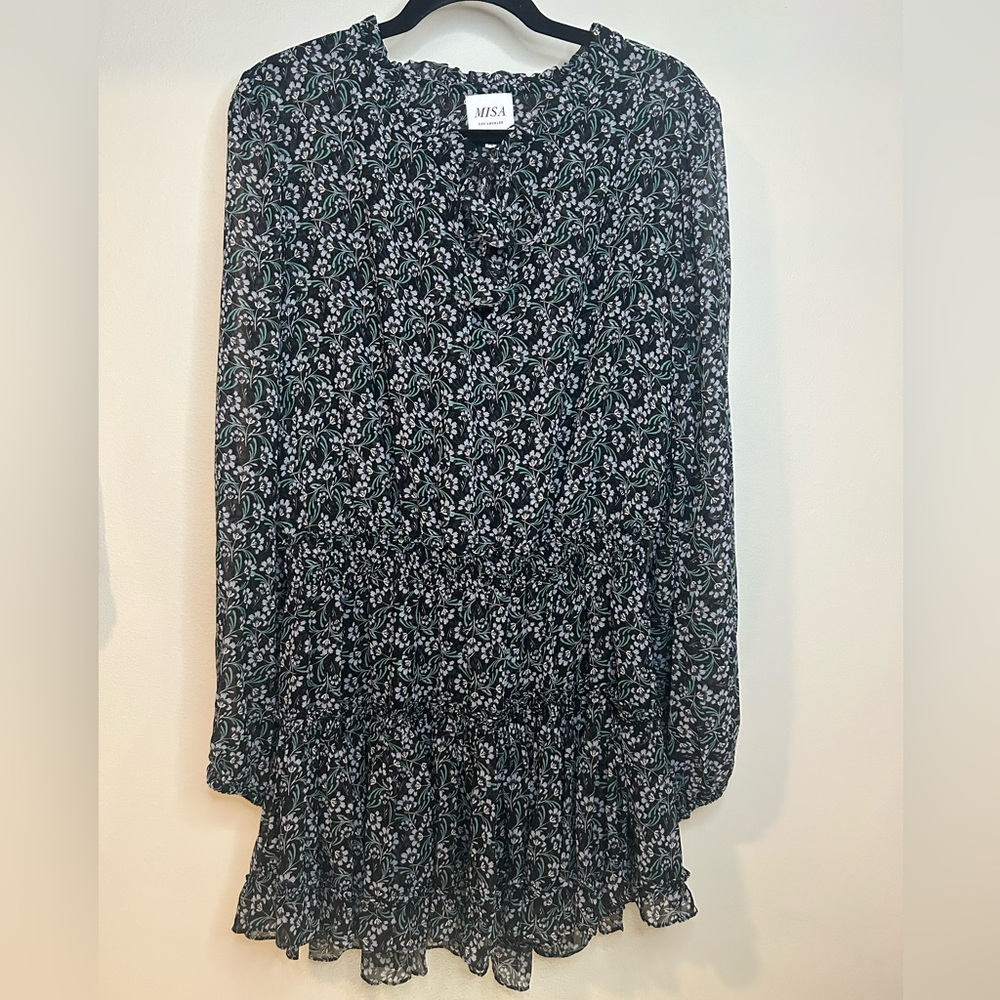 NWOT MISA LOS ANGELES LONG SLEEVE MINI DRESS SIZE MEDIUM
